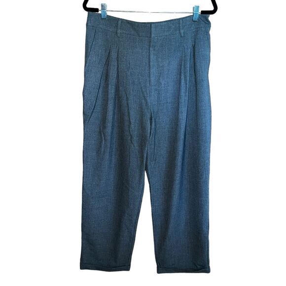 Commense Airstream Straight Leg Dress Pants Size XL Grey Cuffed High Waisted NWT - Picture 6 of 16